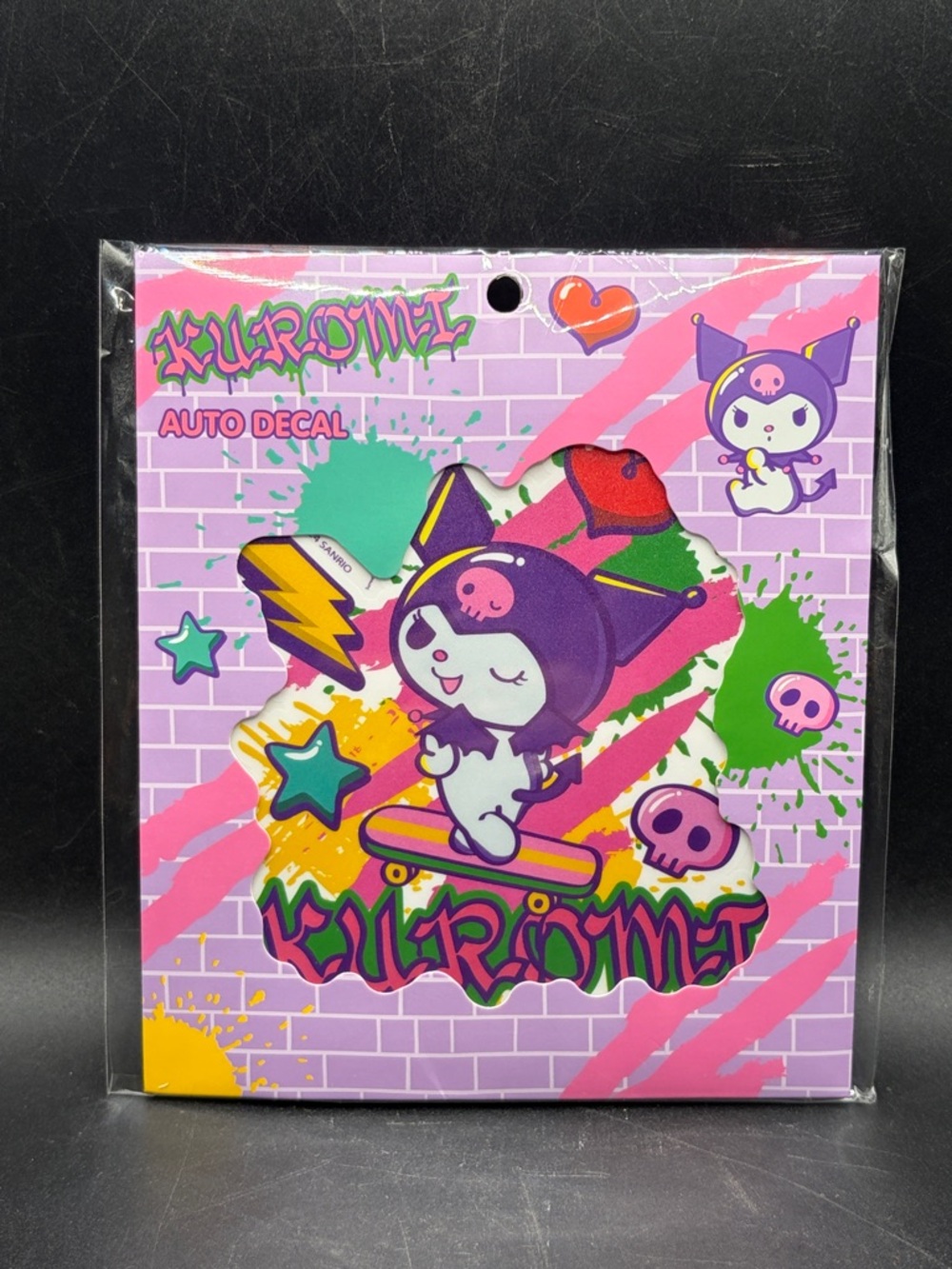 2024 Kuromi Sanrio New In Package Auto Decal, Kawaii Coquette Cartoon Character